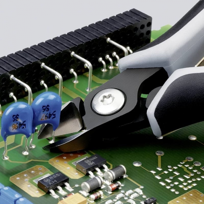 Cleste de electronist cu taiere diagonala Knipex 79 12 125 ESD, 125 mm [4]