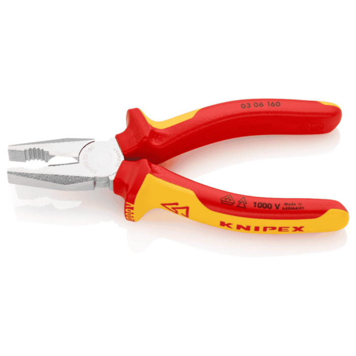 Cleste profesional combinat izolat Knipex 03 06 160 SB, 160 mm [2]