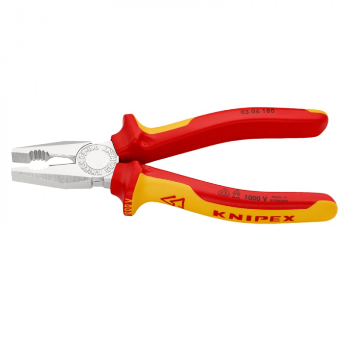 Cleste profesional combinat izolat Knipex 03 06 180 T, 180 mm [4]