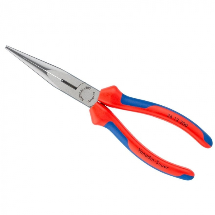 Cleste profesional cu varf lung semirotund si suprafata taietoare Knipex 26 12 200, 200 mm [4]