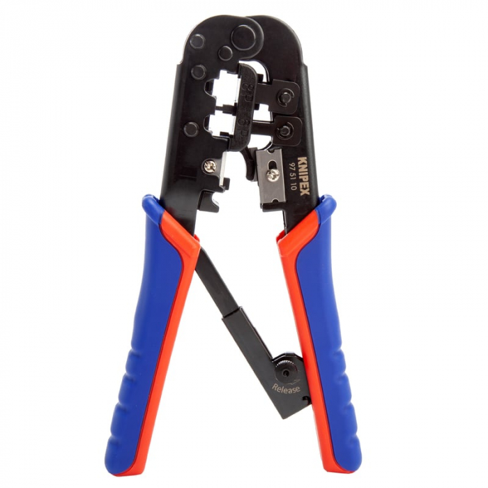 Cleste profesional pentru sertizat mufe RJ45/RJ11 Western Knipex 97 51 10, 190 mm [7]