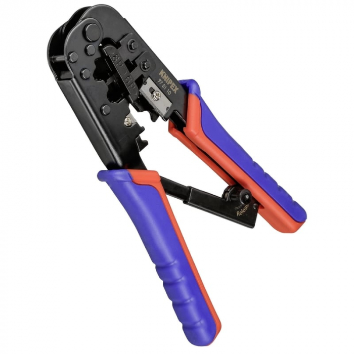 Cleste profesional pentru sertizat mufe RJ45/RJ11 Western Knipex 97 51 10, 190 mm [6]