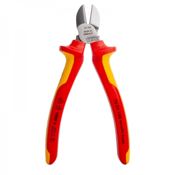 Cleste cu taiere diagonala, maner izolat Knipex 70 06 160, 160 mm [3]