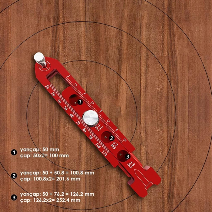 Compas de trasare pentru tamplarie ROX Wood 153ROX0165, 352 mm [4]