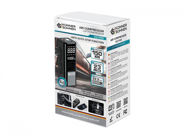 Compresor cu acumulator  Konner-Sohnen KS P20, 10 bari [7]