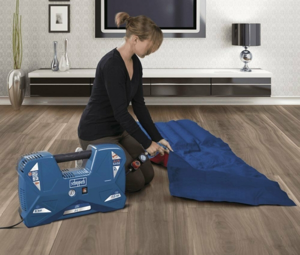 Compresor AIRCASE Scheppach 5906118901, 1100 W, 2L, 8 bari [9]