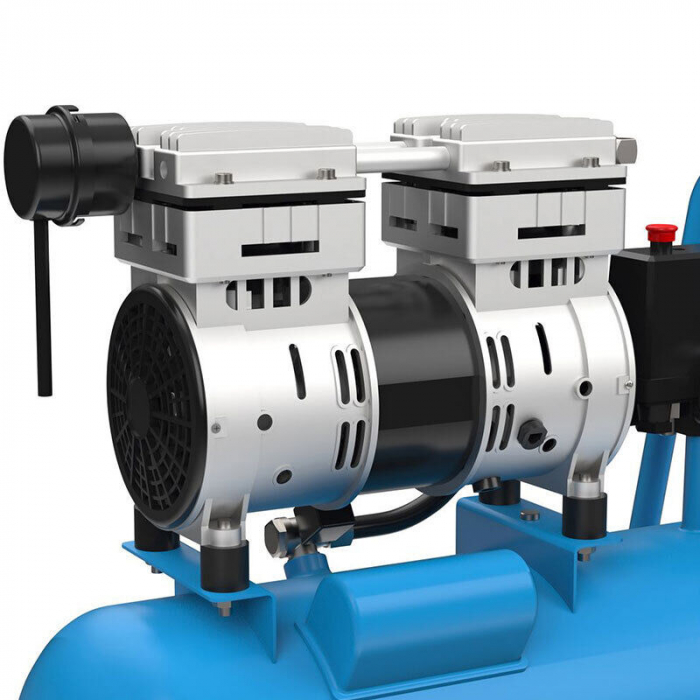 Compresor cu 2 pistoane Airpower 150/8/24 SILENT Gude 50136, 750 W, 24 L, 8 bari [5]