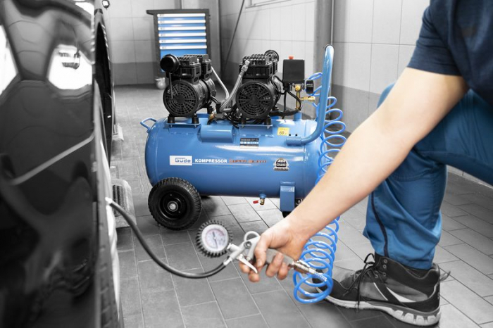 Compresor cu 2 pistoane AIRPOWER 275/8/50 SILENT Guede 50138, 1500 W, 50 L, 8 bari [8]