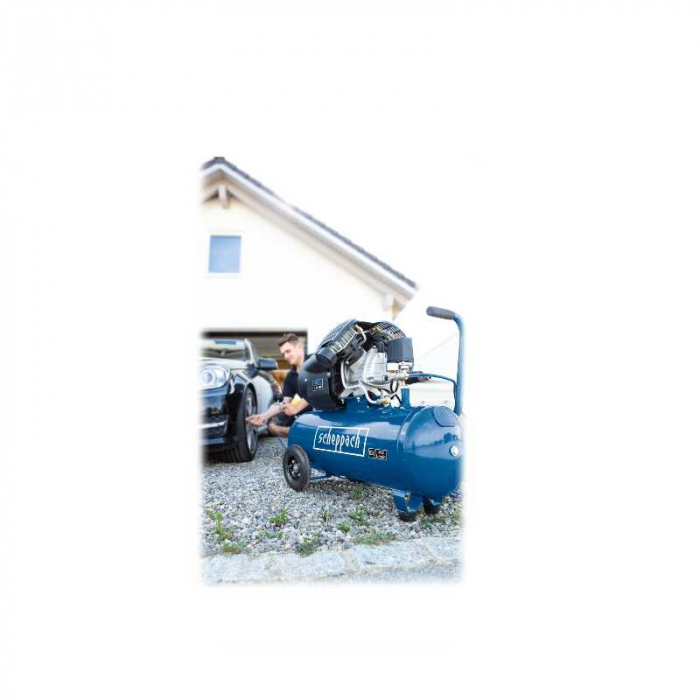Compresor cu doi cilindri HC120DC Scheppach 59061209969, 2200 W, 100L, 10 bari [4]