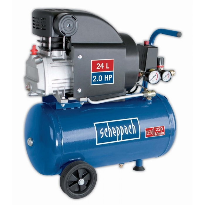 Compresor cu ulei cu un cilindru HC26 Scheppach 5906135901, 1500 W, 24 L, 8 bari [6]