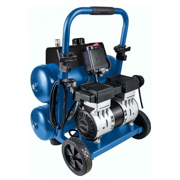 Compresor fara ulei HC20Si-Twin Ultra Silent Scheppach 5906145901, 750 W, 10 bari [4]