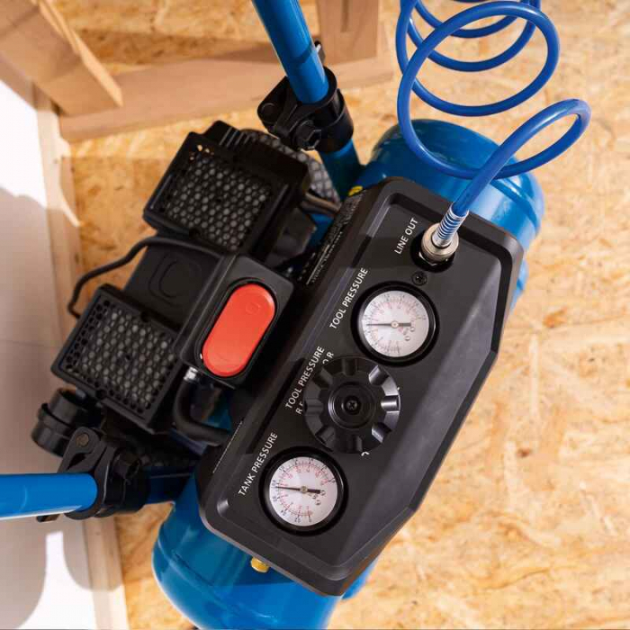 Compresor fara ulei HC20Si-Twin Ultra Silent Scheppach 5906145901, 750 W, 10 bari [7]