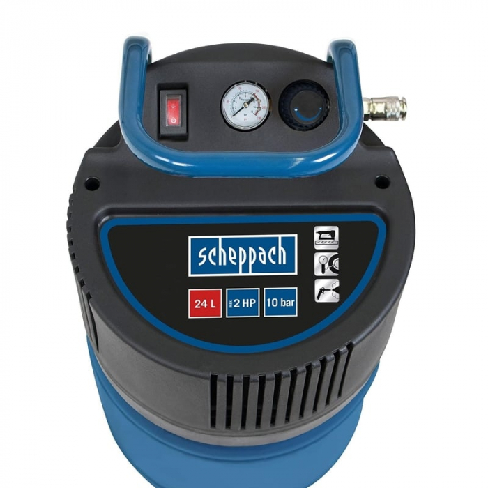 Compresor fara ulei HC24V Scheppach 5906117901, 1500 W, 24 l, 10 bari [3]