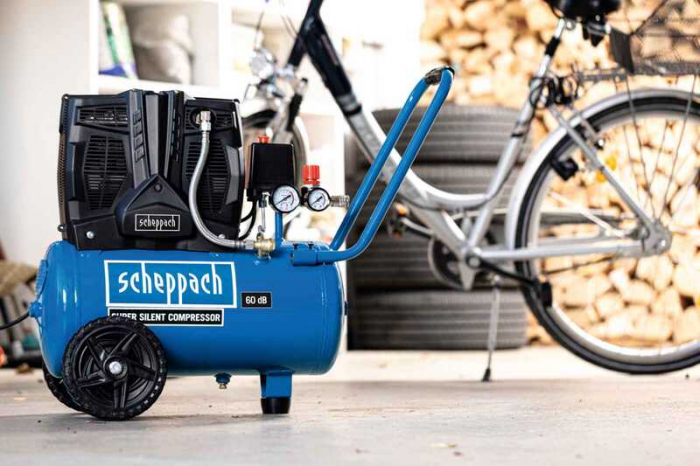 Compresor fara ulei HC25Si Super-Silent Scheppach 5906140901, 1100 W, 24 L, 8 bari [5]