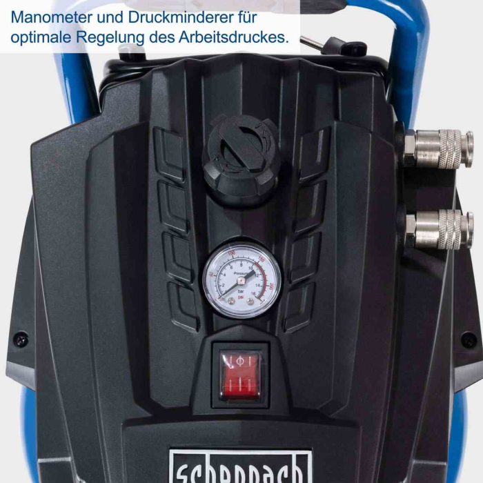 Compresor fara ulei HC35V Scheppach 5906169901, 1500 W, 30 l, 10 bari [3]