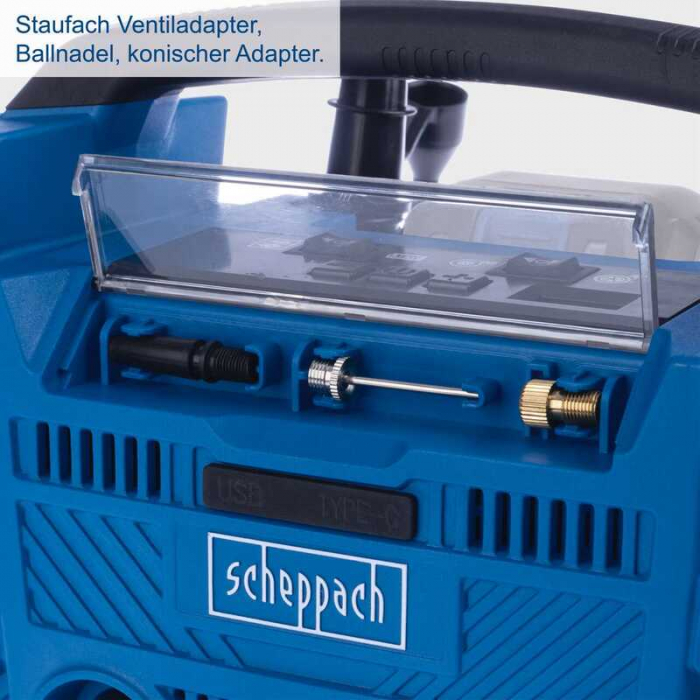 Compresor hibrid, fara acumulator, fara ulei Airforce 6 Scheppach 5906159901, 230 / 20 V, 10.3 bari [3]