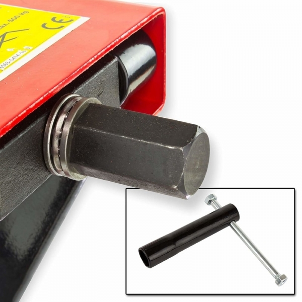 Cric pentru motociclete Dema 24404, 500 kg, 5.5 x 5.5 cm [6]