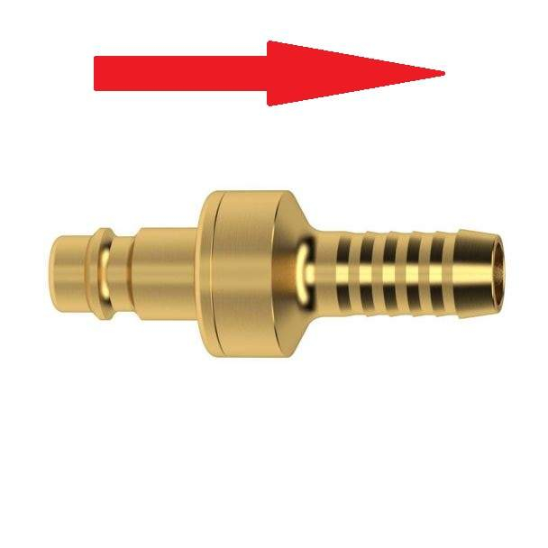 Cupla rapida cu stut pentru furtun cu supata de sens Ludecke ES9SAB, Ø9 mm [2]