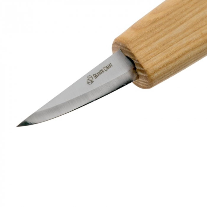 Cutit de cioplit inclinat in lemn BeaverCraft C13, 165 mm [4]