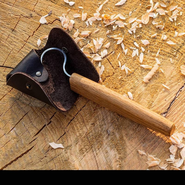 Cutit de cioplit linguri din lemn BeaverCraft SK1SOak, 185 mm [7]