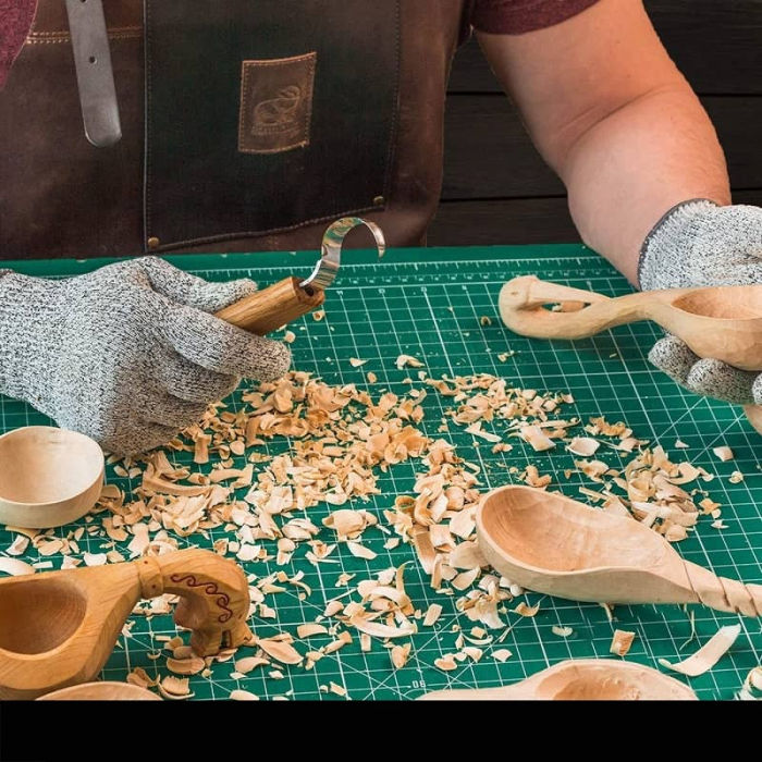 Cutit de cioplit linguri din lemn BeaverCraft SK1SOak, 185 mm [9]