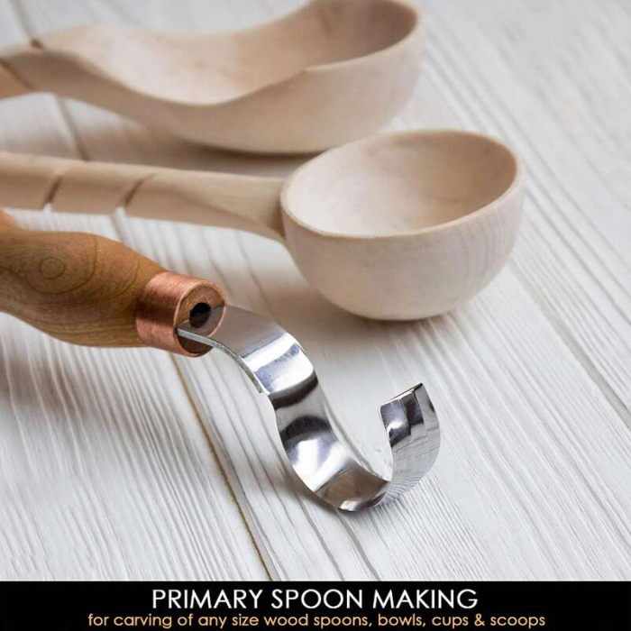 Cutit de cioplit linguri din lemn BeaverCraft SK2SLong, 365 mm [5]