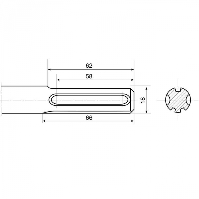 Dalta ascutita RENNSTEIG 21040001, 400 mm [3]