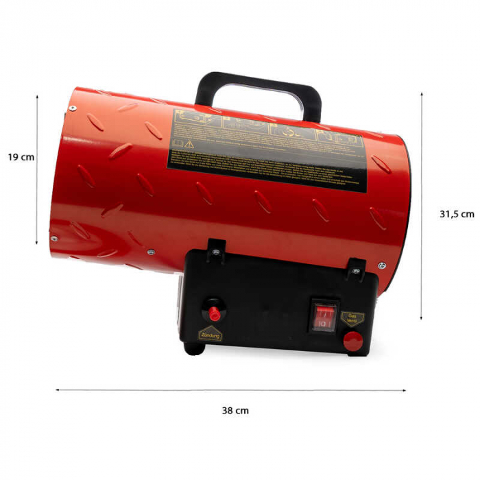 Aeroterma pe gaz GH11036 Grafner 22604, 10 kW, 580 m³/h [3]