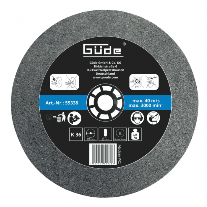 Disc abraziv pentru abrazor GNS 250 VS Gude 55230, O250x32x32 mm, granulatie K36