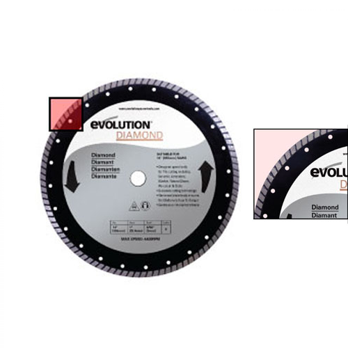 Disc pentru fierastrau circular, taiere marmura, piatra Evolution RAGEBLADE355D, Ø355x25.4 mm [4]