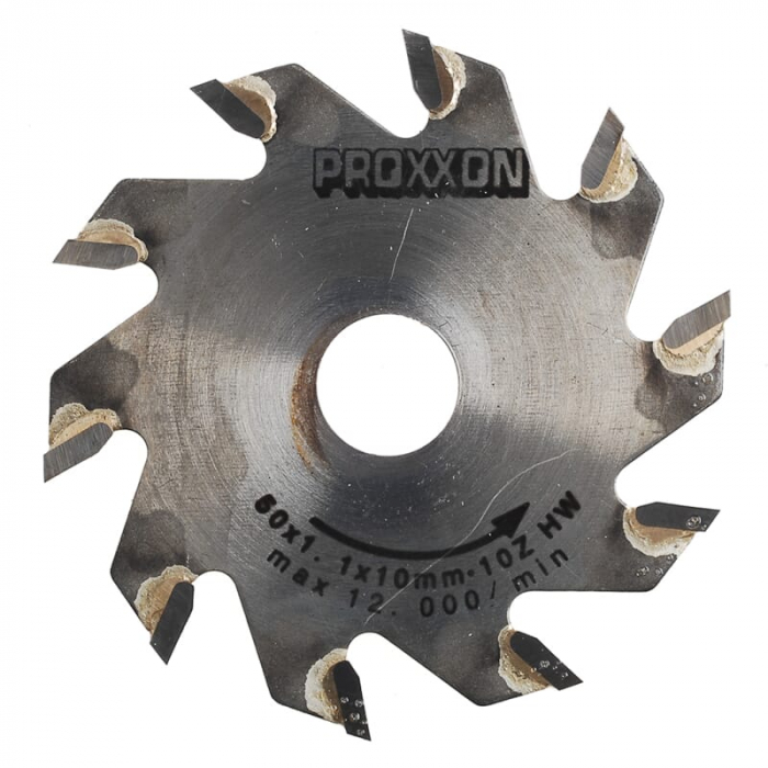 Disc pentru KS 230, taiere lemn, aluminiu Proxxon PRXN28016, Ø50x10 mm, 10 dinti [2]