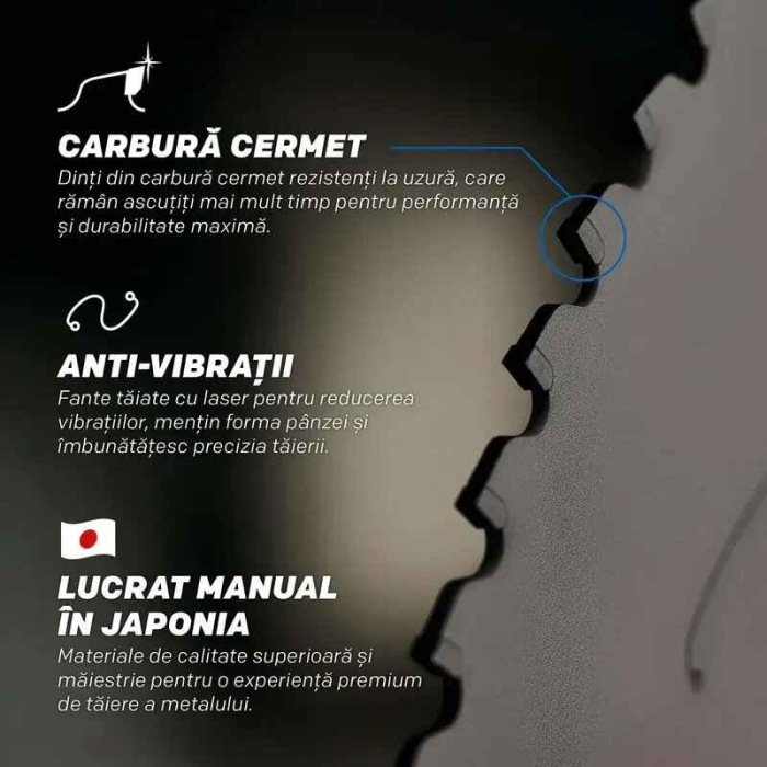 Disc pentru fierastrau circular, taiere otel EVOMAX Evolution M355CMT-80CSM, Ø355 x 25.4 mm, 80 dinti [2]