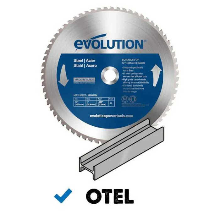 Disc pentru fierastrau circular, taiere otel moale Evolution M210TCT-50CS-0935, Ø210 x 25.4 mm, 50 dinti [2]