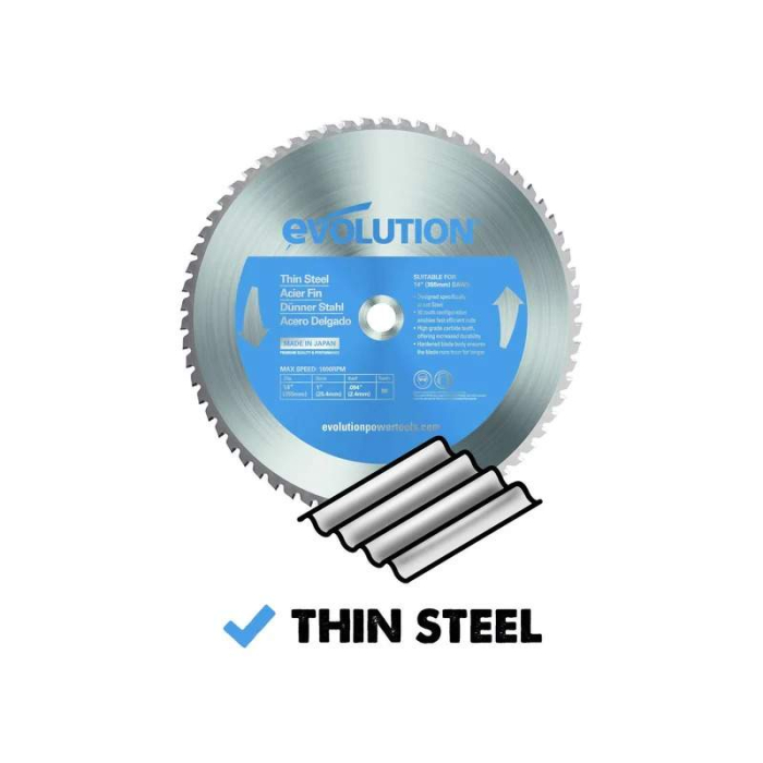 Disc pentru fierastrau circular, taiere otel moale Evolution T355TCT-90CS-1205, Ø355 x 25.4 mm, 90 dinti [3]