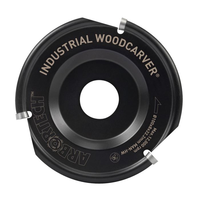 Disc pentru sculptura in lemn Arbortech IND.FG.100.60, Ø100x22.2 mm [2]