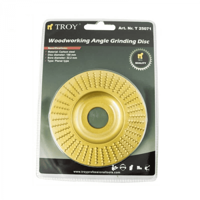 Disc plat pentru slefuire lemn Troy 25075, Ø125x22.2 mm [5]