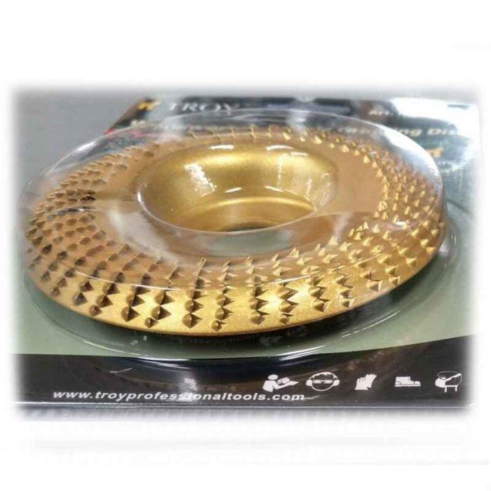 ​​​​​​​Disc rotunjit pentru slefuire lemn Troy 25070, Ø100x22.2 mm [4]