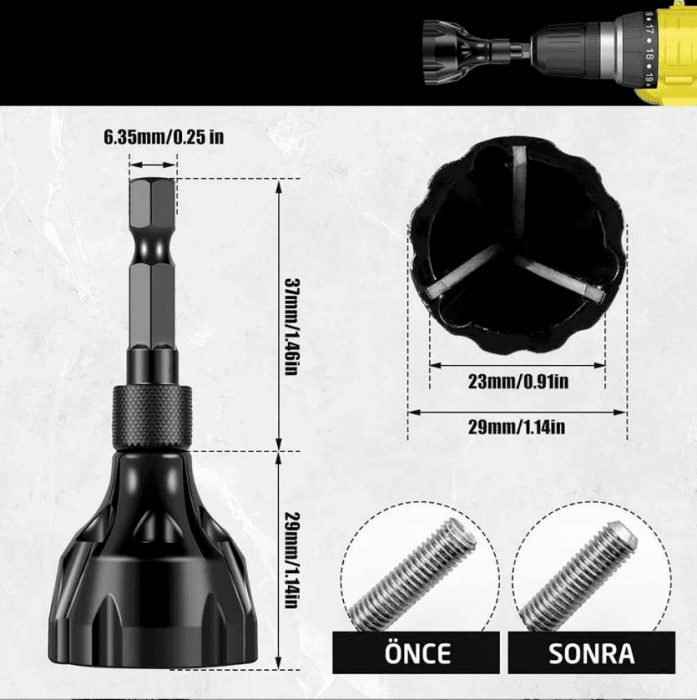 Dispozitiv fasonat suruburi ROX Wood 153ROX1097, 1/4", Ø3-20 mm [5]