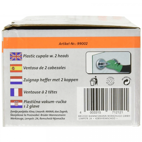 Dispozitiv pentru manipulat cu ventuza Mannesmann 99002, Ø115 mm, 2 brate [4]