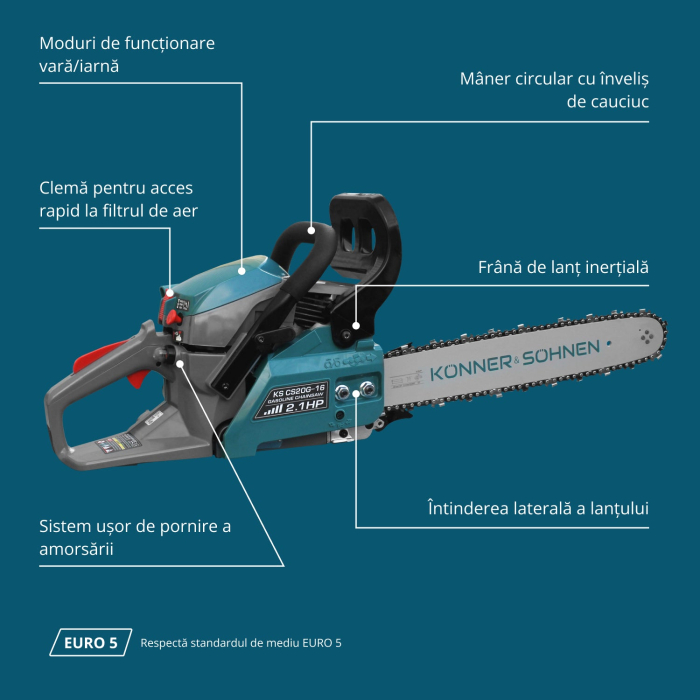 Drujbă pe benzină KS CS20G-16 [6]