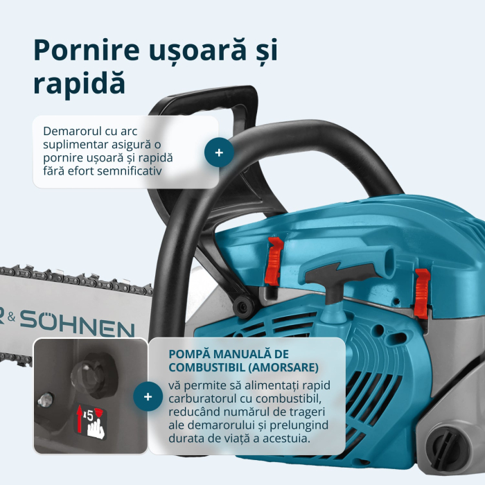 Drujbă pe benzină KS CS40G-20 [8]