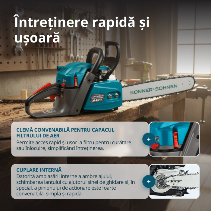 Drujbă pe benzină KS CS40G-20 [10]