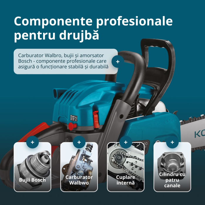 Drujbă pe benzină KS CS40G-20 [9]