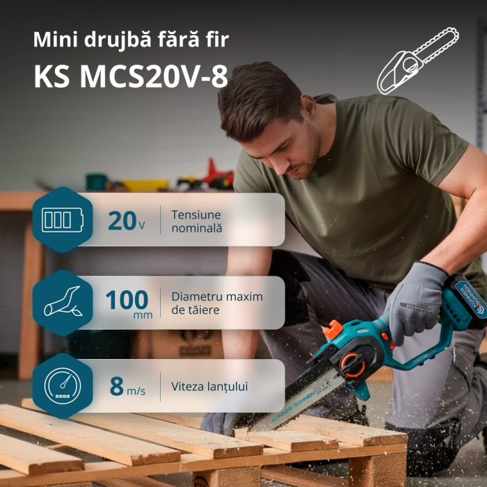 Ferăstrău cu acumulator KS MCS20V-8 [2]