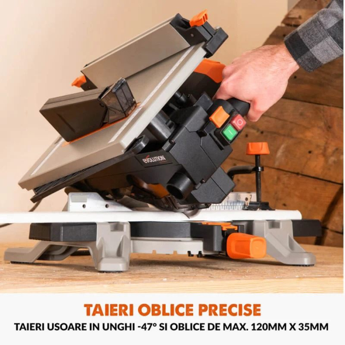 Fierastrau circular combinat cu masa R210MTS-G2 Evolution 116-0003, 1500 W, Ø210 mm [9]