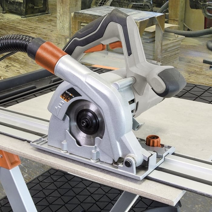 Fierastrau circular de mana cu 3 sine de ghidaj T-Raxx ''Compact'' Batavia 7062348, 1050 W, 990 mm [6]