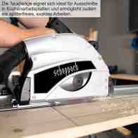 Fierastrau circular de mana cu sina de ghidaj TAS55-BE Scheppach 58018089944, 1200 W, Ø160 mm [6]