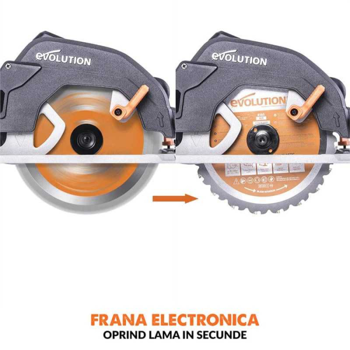 Fierastrau circular de mana multifunctional R185CCS EU Evolution 027-0003C, 1600 W, Ø185 mm [12]