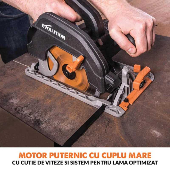Fierastrau circular de mana multifunctional R185CCS EU Evolution 027-0003C, 1600 W, Ø185 mm [3]