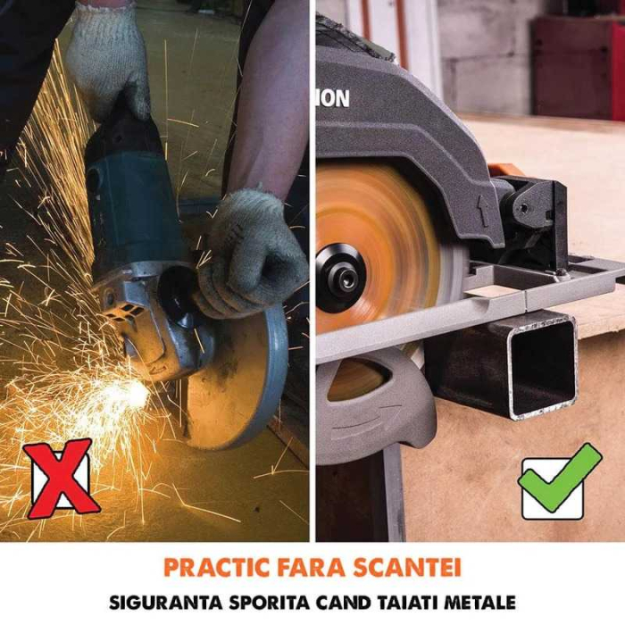 Fierastrau circular de mana multifunctional R185CCS EU Evolution 027-0003C, 1600 W, Ø185 mm [14]